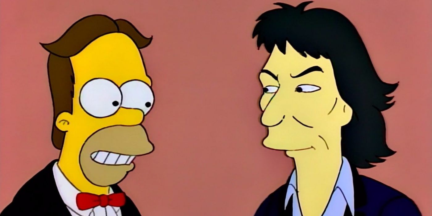 The Simpsons George Harrison with Homer