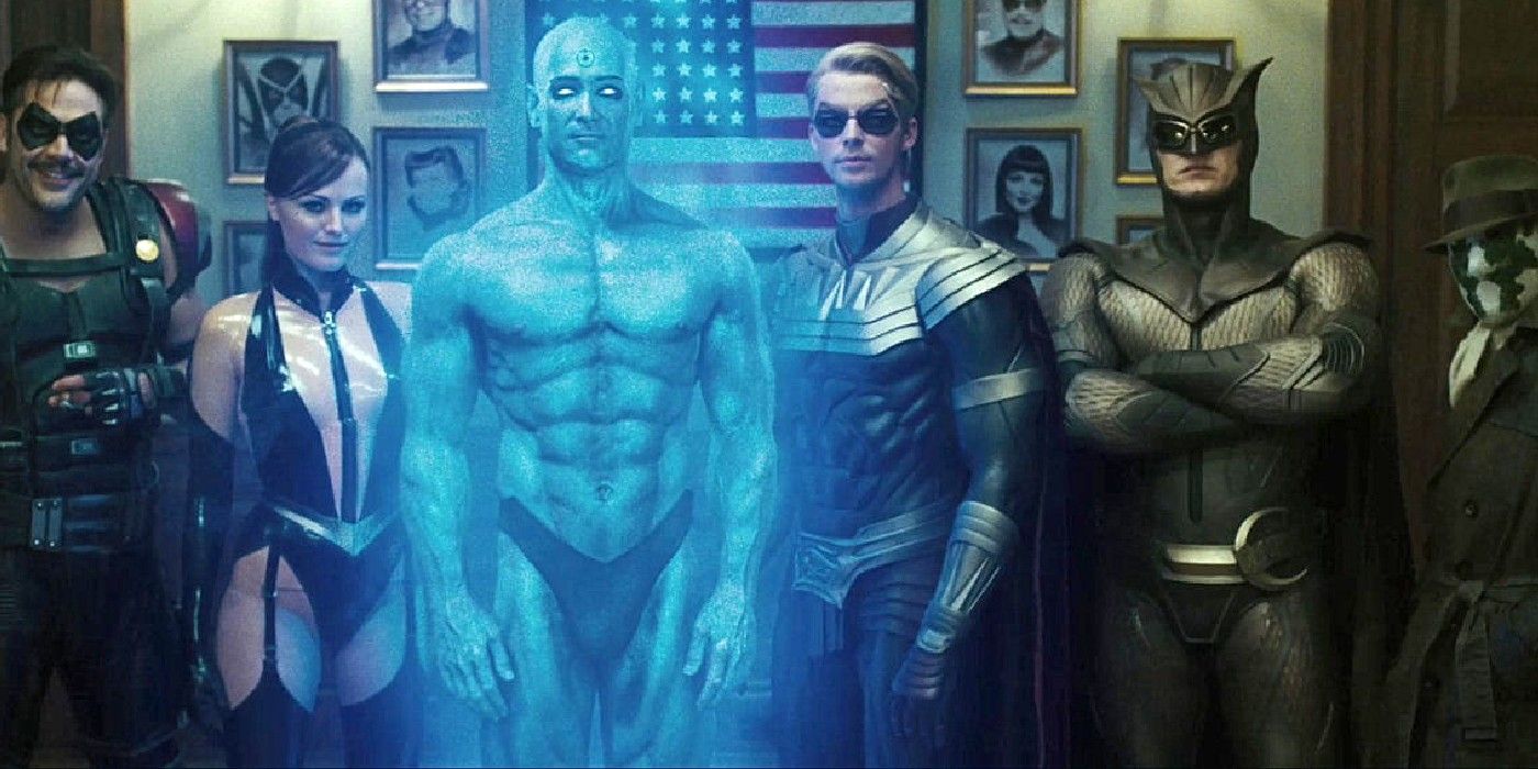 The Watchmen Take A Group Photo In Watchmen