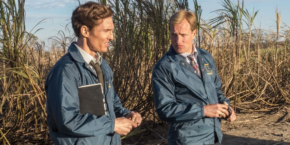 The two detectives together in True Detective's first season