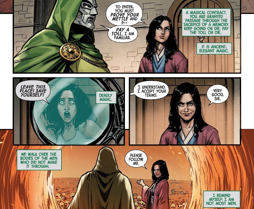 Sophia Strange and Doctor Doom in Wastelanders Doom #1 