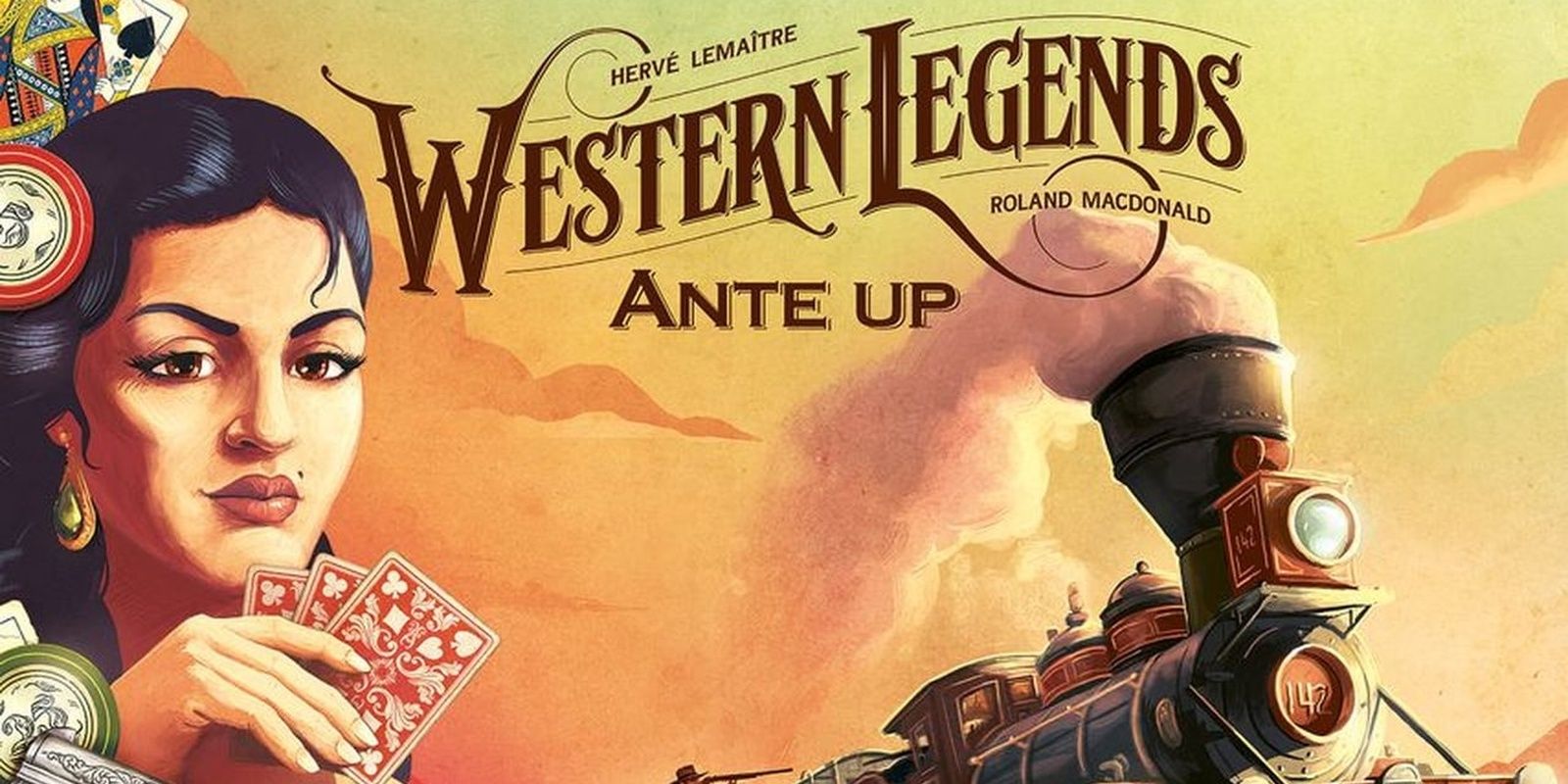 Western Legends Ante Up Board Game Expansion Box Cover