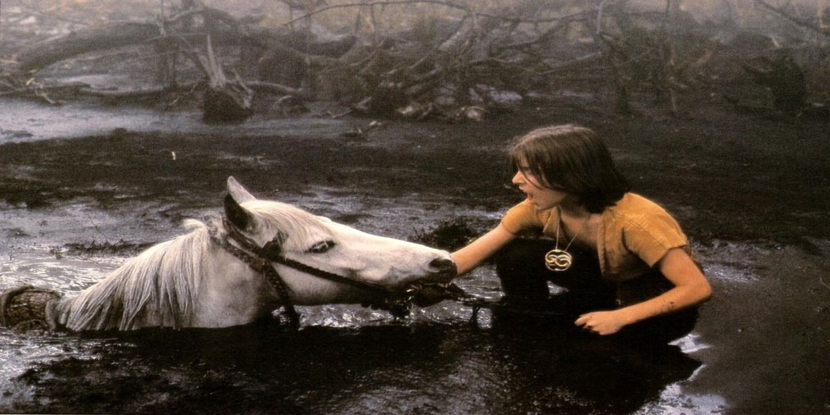 Artax sinking to his death in Neverending Story