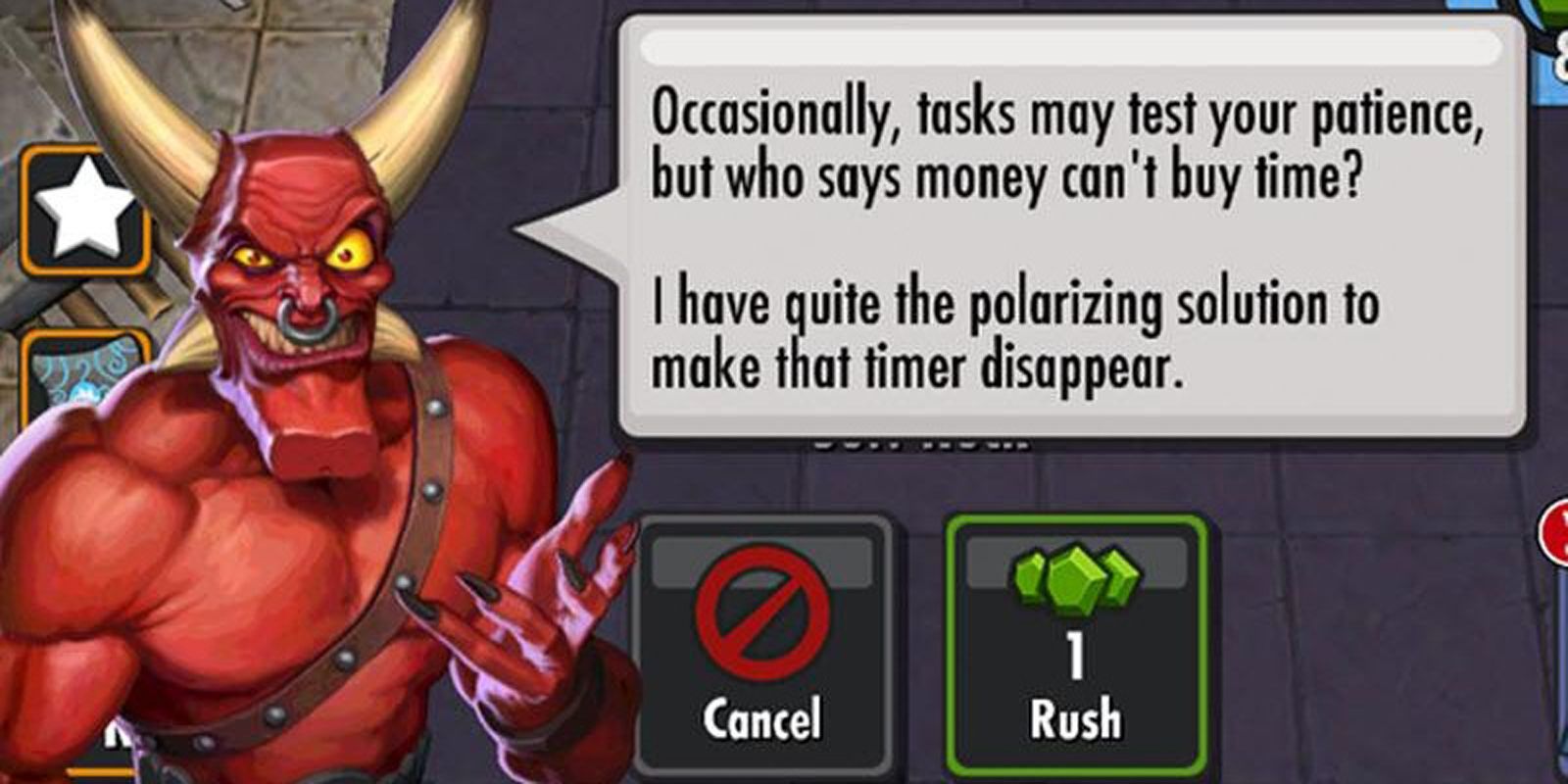 Dungeon Keeper Mobile Example Of Microtransaction 