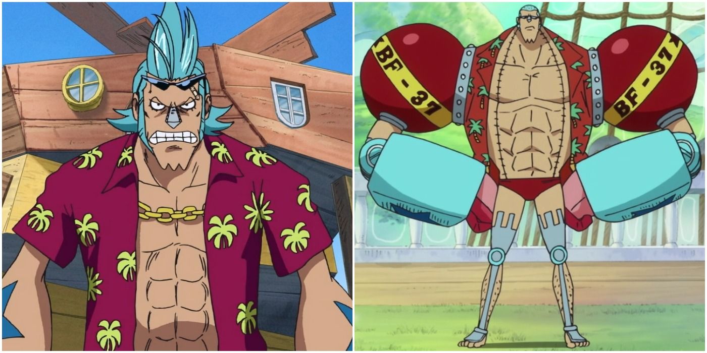 Franky One Piece Time Skip Redesign Comparison