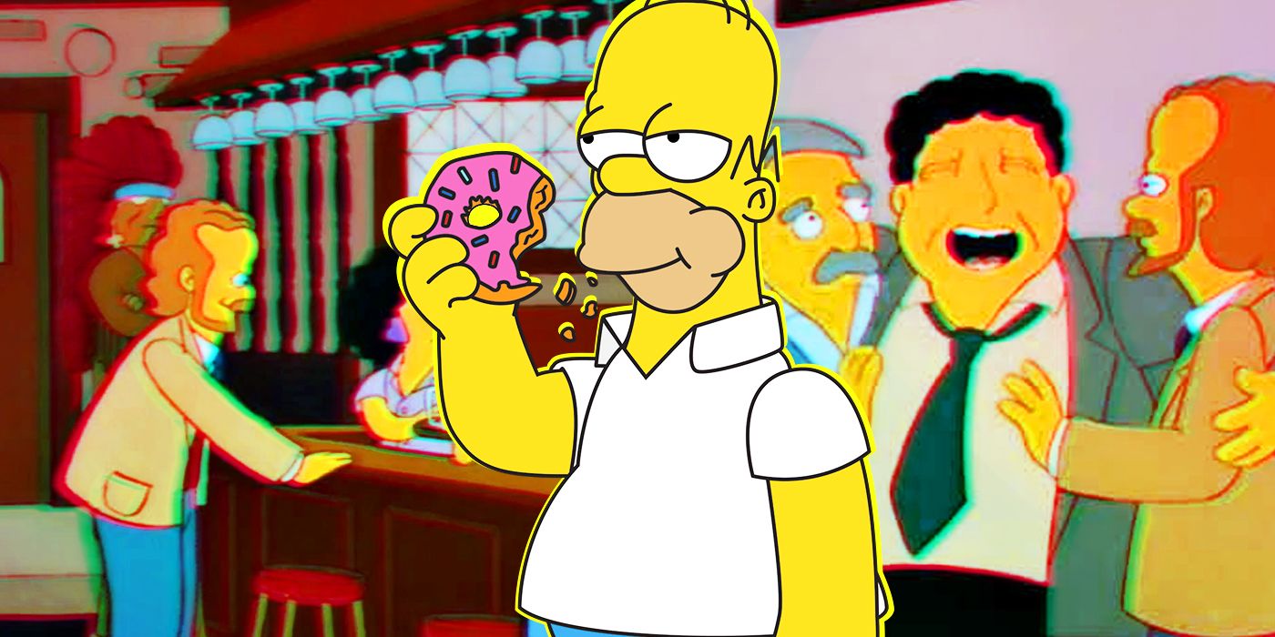 homer and cheers the simpsons