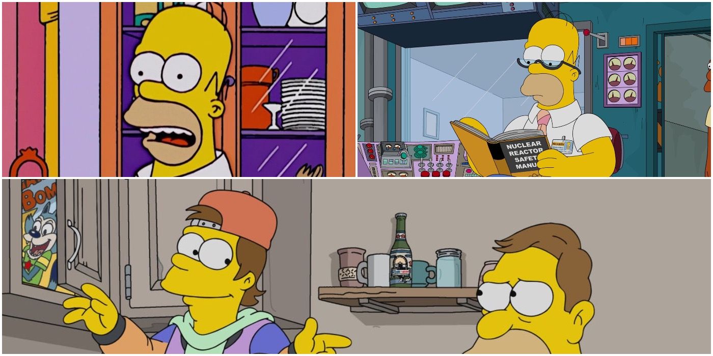 Homer Simpson's past feature