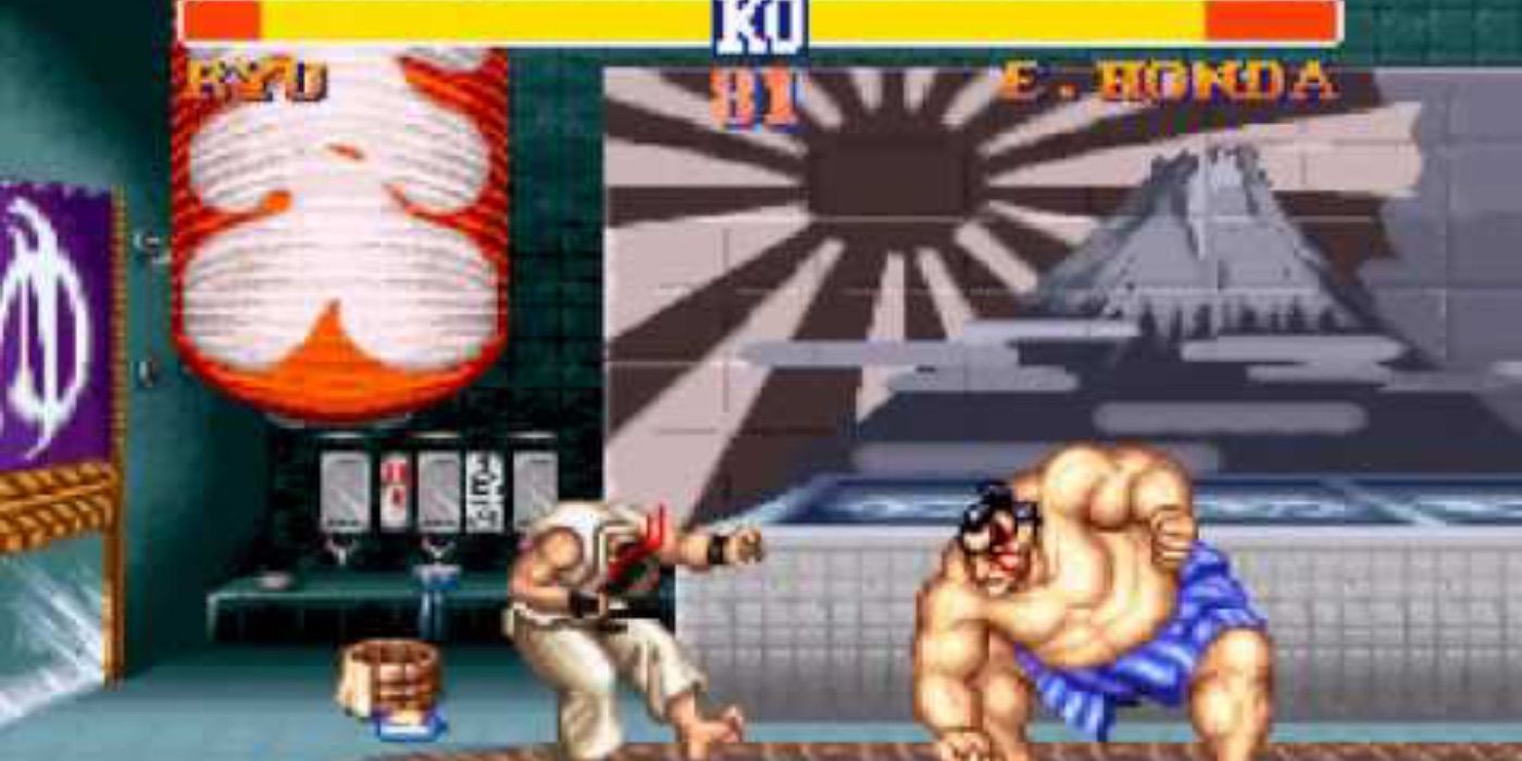 Street fighter 2 Snes Ryu vs. E Honda