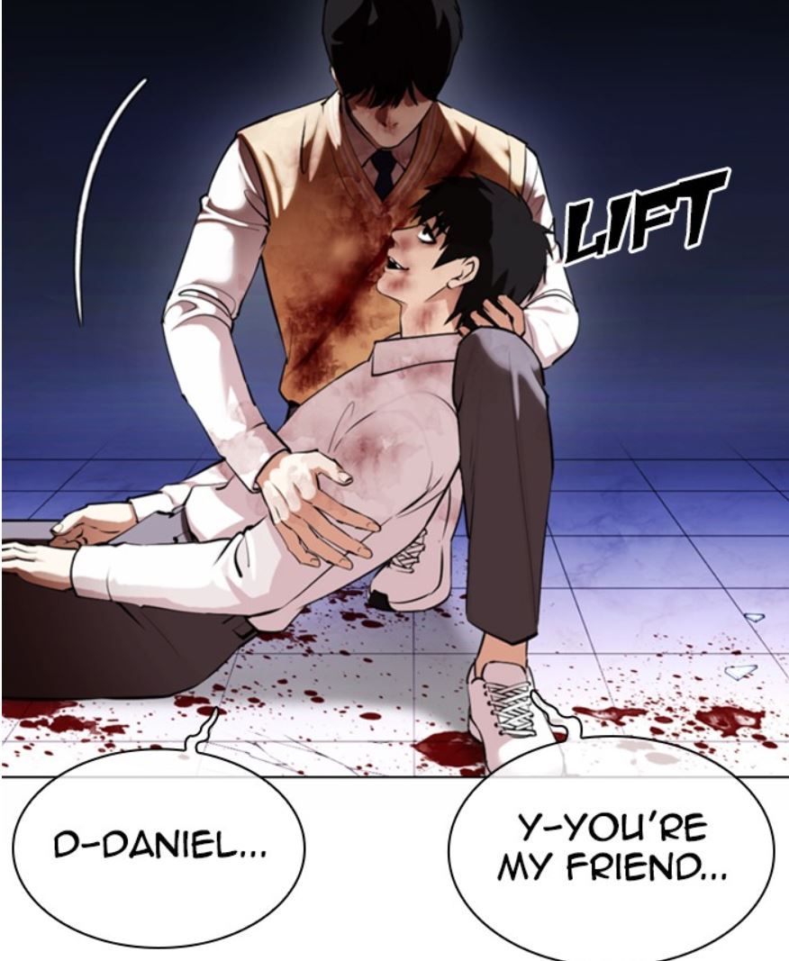 Jiho e o pequeno Daniel em Lookism Capítulo 369 