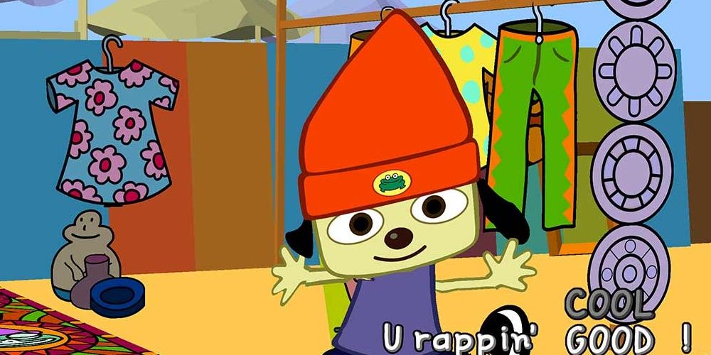 PaRappa the Rapper is rapping and is doing goodg 
