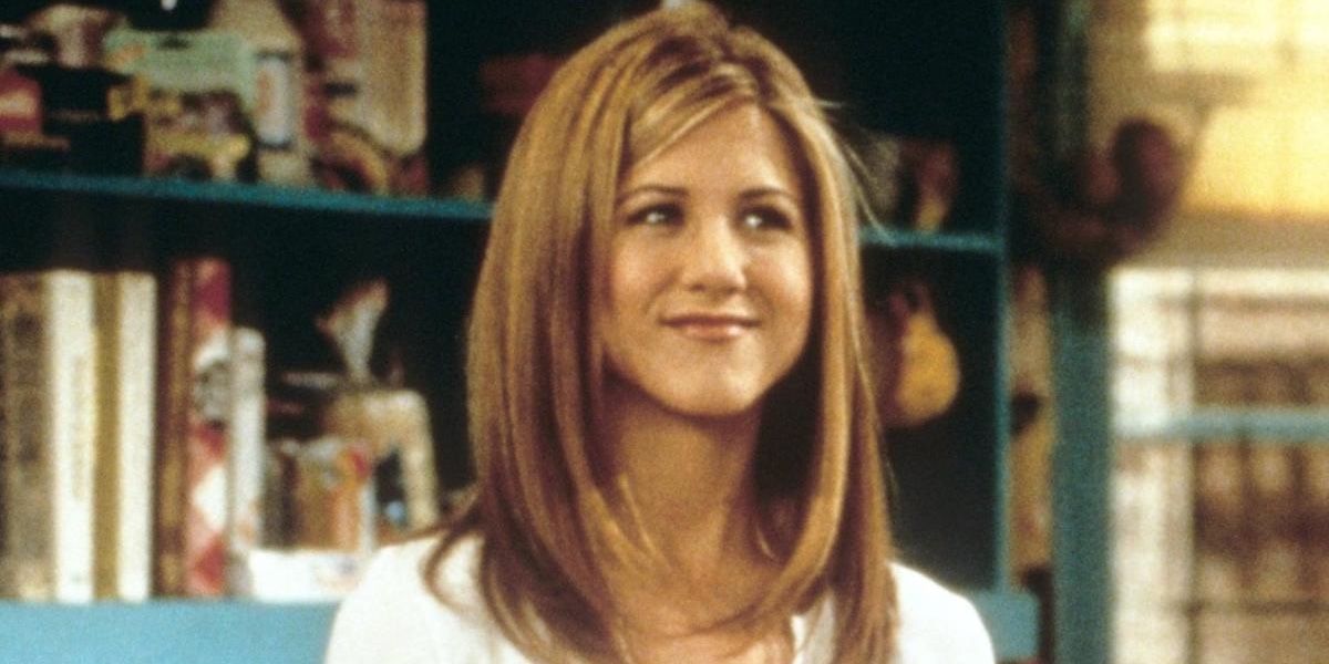 Rachel Green smiles in Friends.