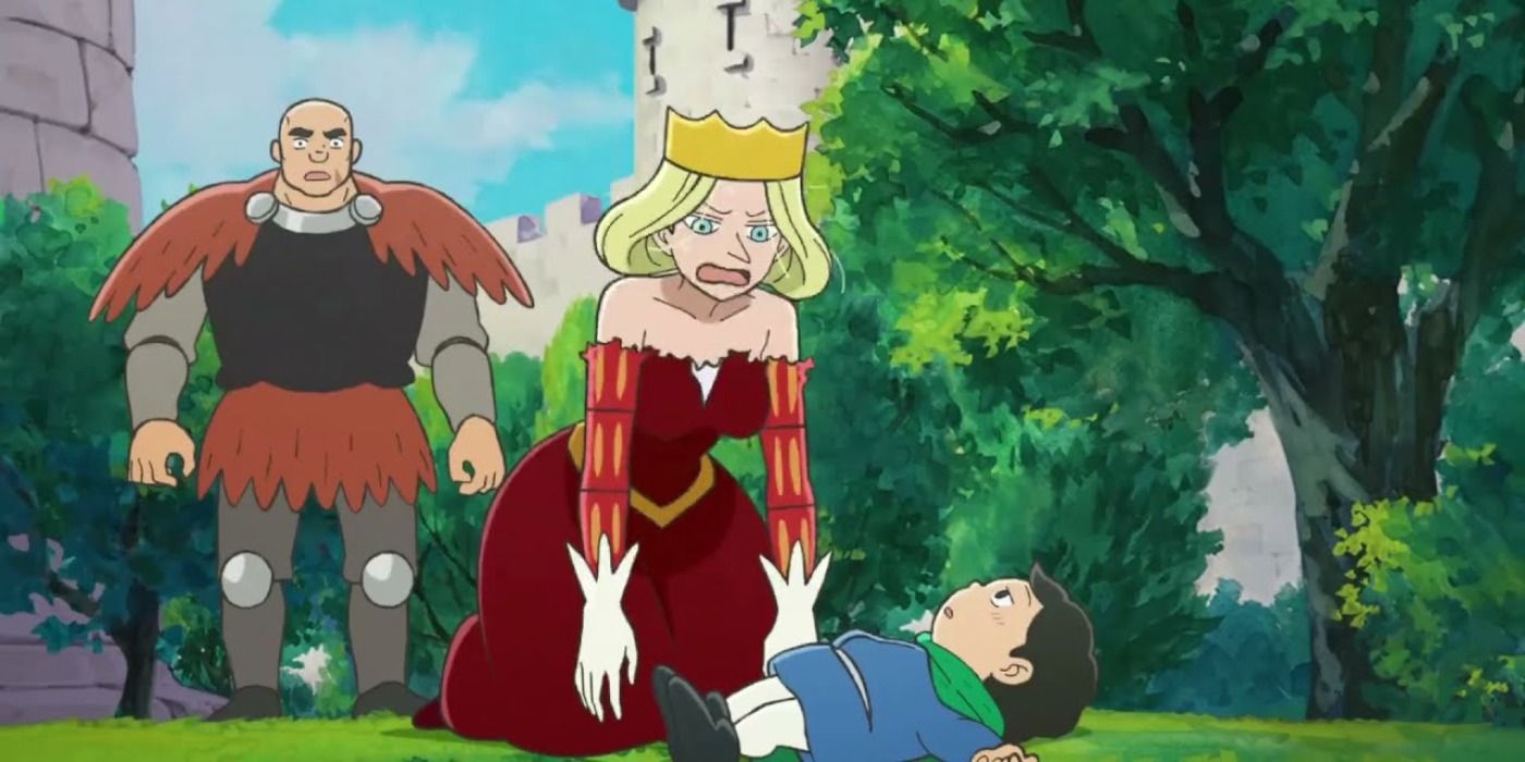 Queen Hiling with Prince Bojji in Ranking of Kings anime