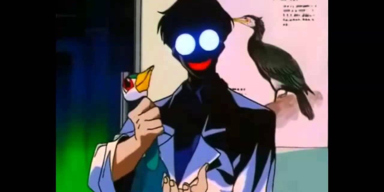 Professor Souichi Tomoe terrorizes Tokyo in Sailor Moon