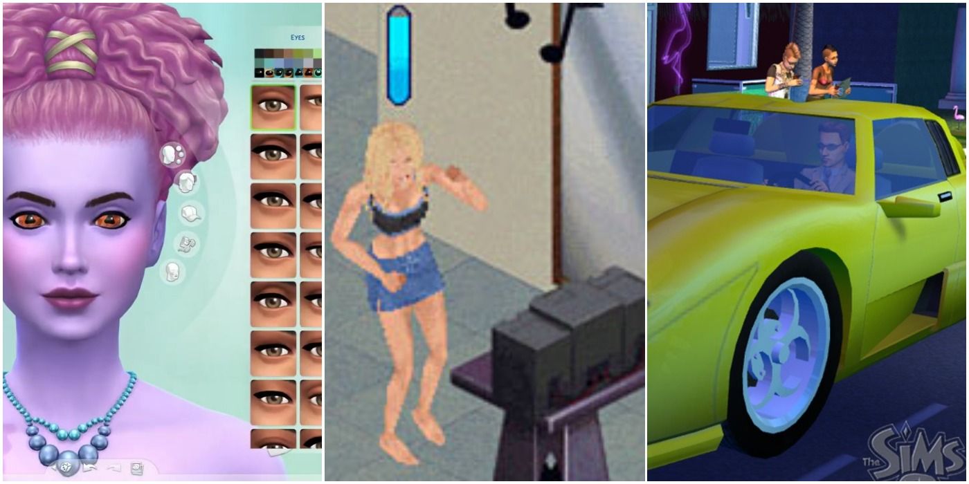 the sims best features including create a sim, radio music, and drivable cars