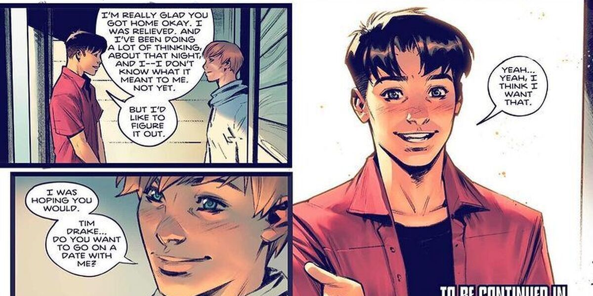Tim Drake accepting to go on a date with Bernard