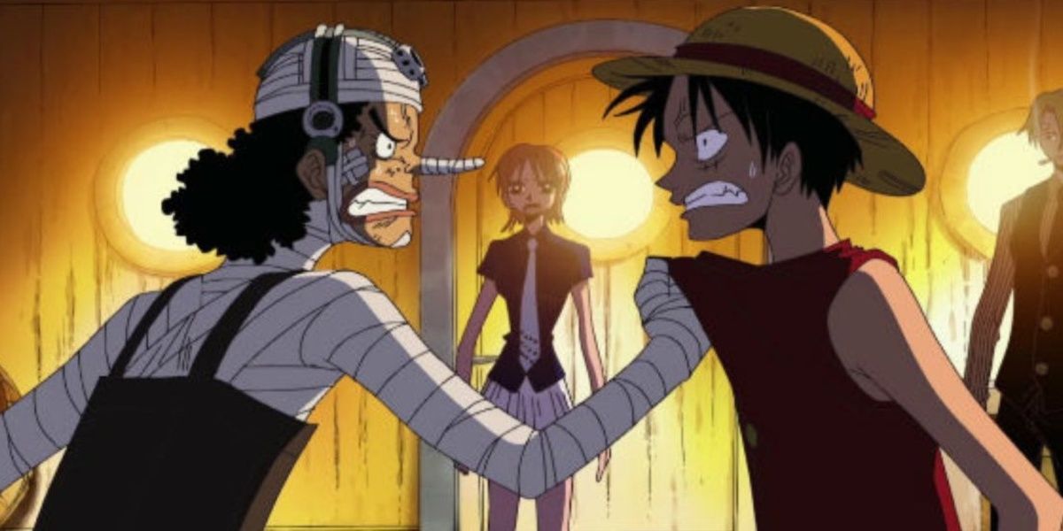 Usopp and Luffy argue over the Going Merry - One Piece