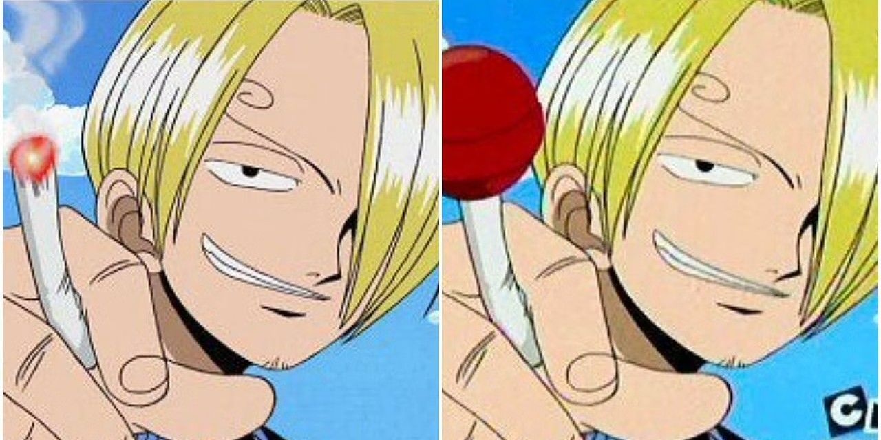One Piece Sanji 4kids Holding Cigarette Lollipop