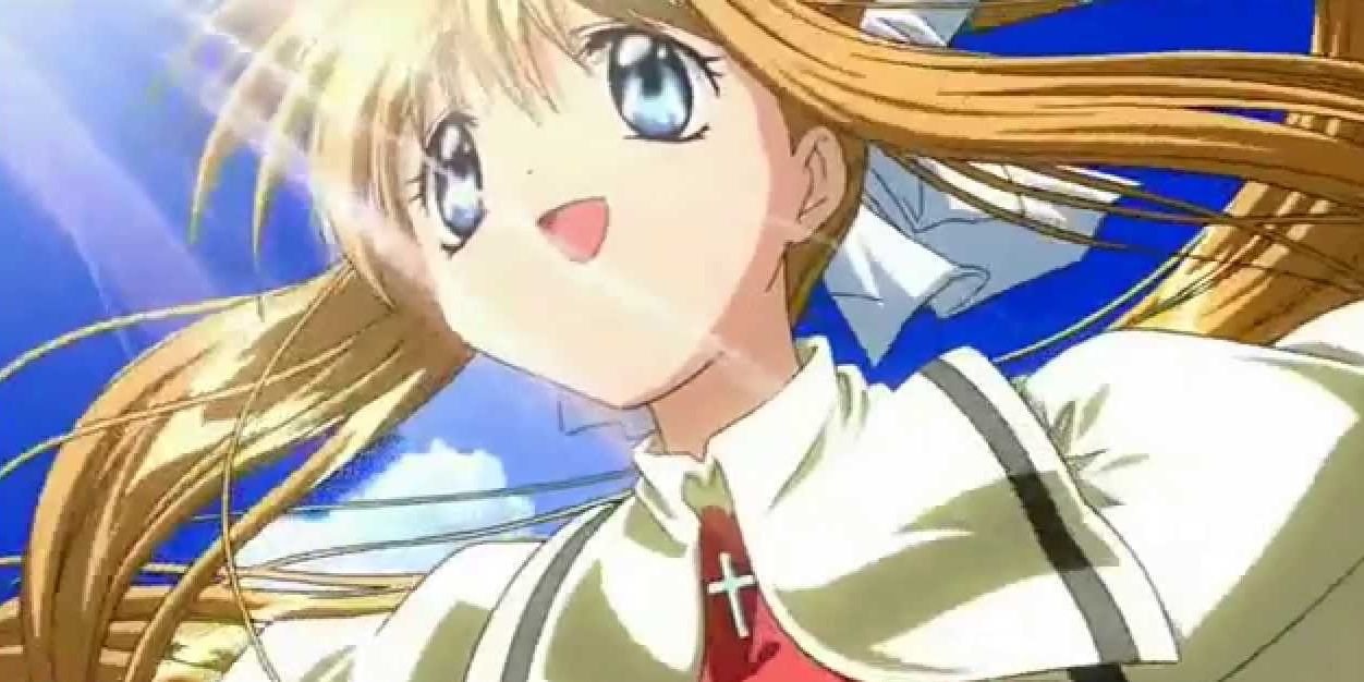 Misuzu Kamio in the opening theme of the AIR anime.