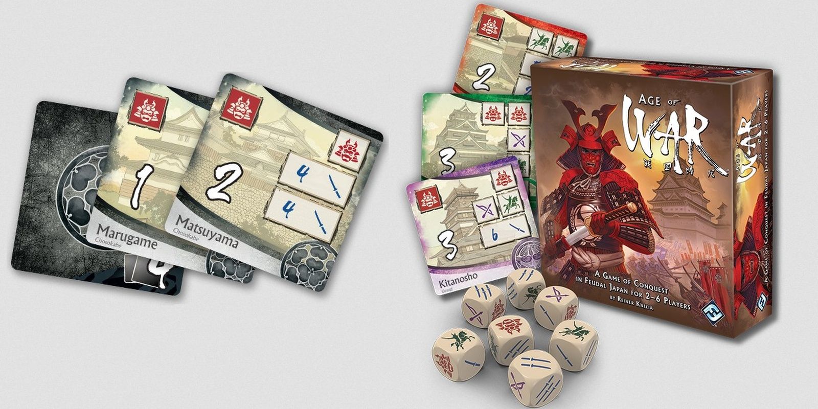 Age Of War Board Game Dice Cards And Box