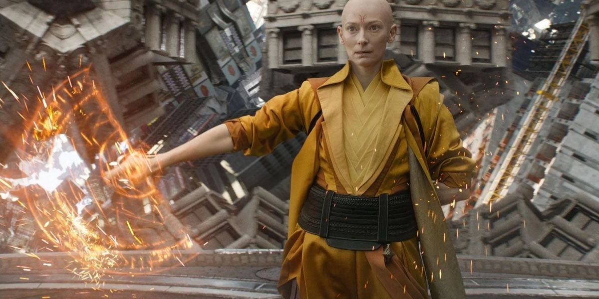 Ancient one uses the mystic arts in Doctor Strange