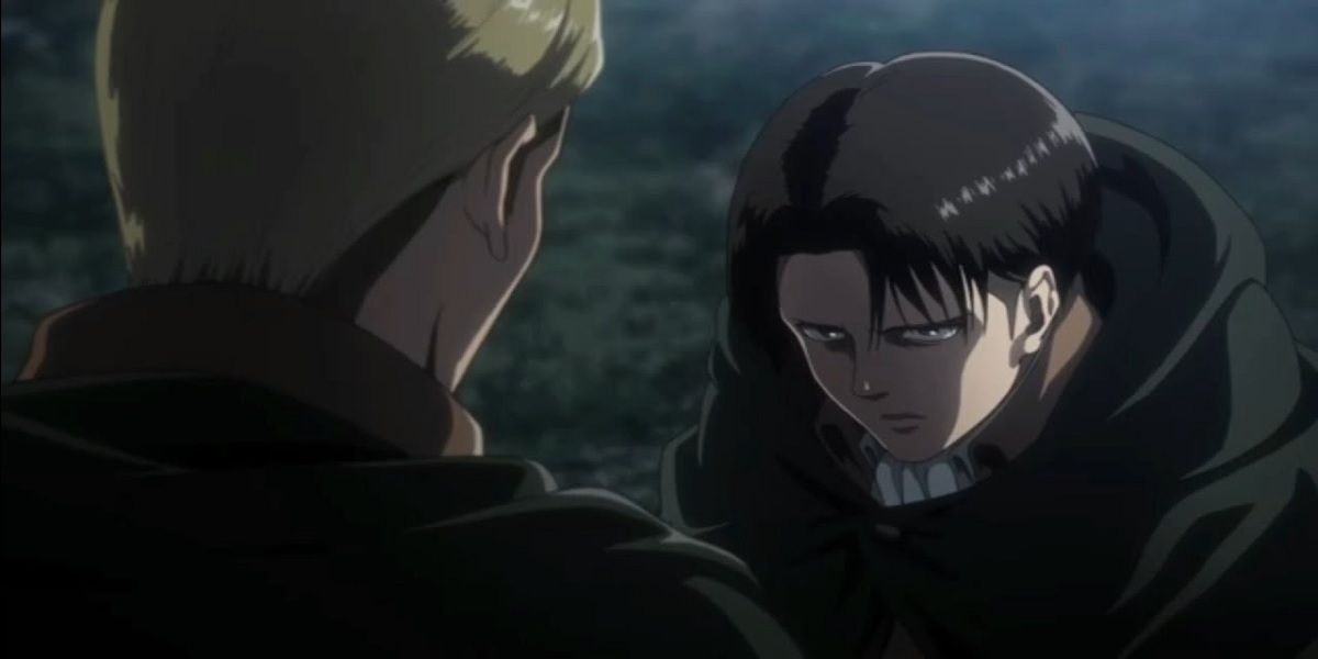 levi looking up at erwin Attack On Titan