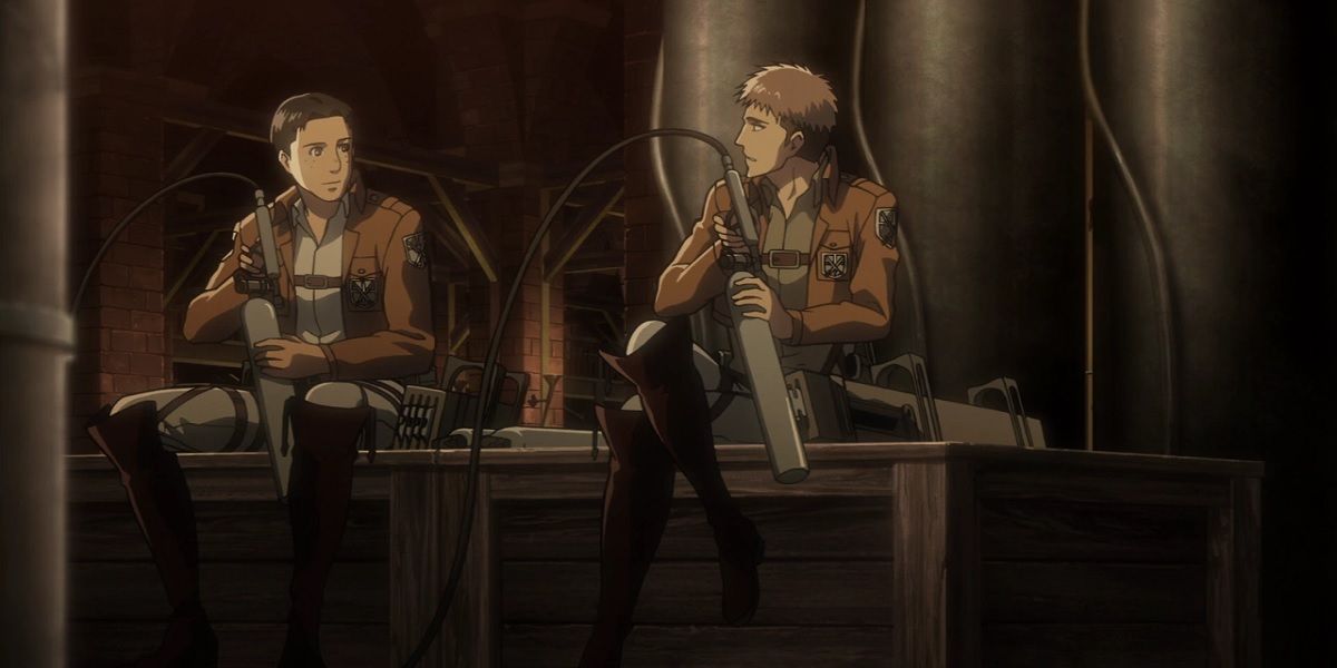 marco sitting with jean attack on titan