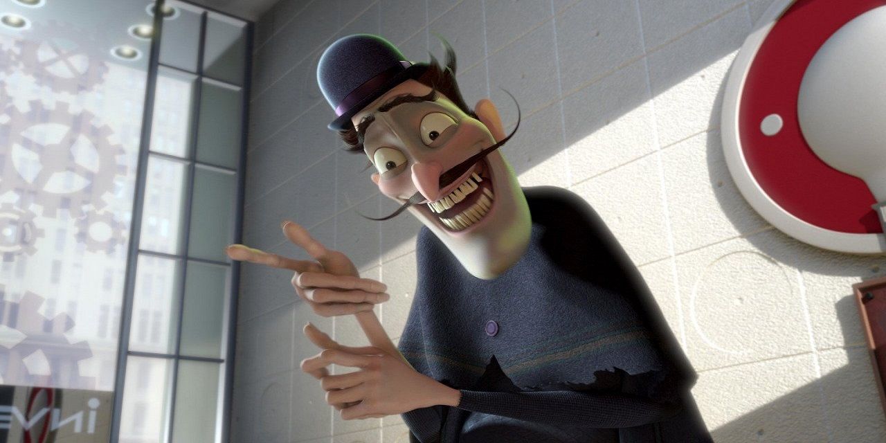Bowler Hat Guy aka Goob laughing while describing his plans in Meet the Robinsons