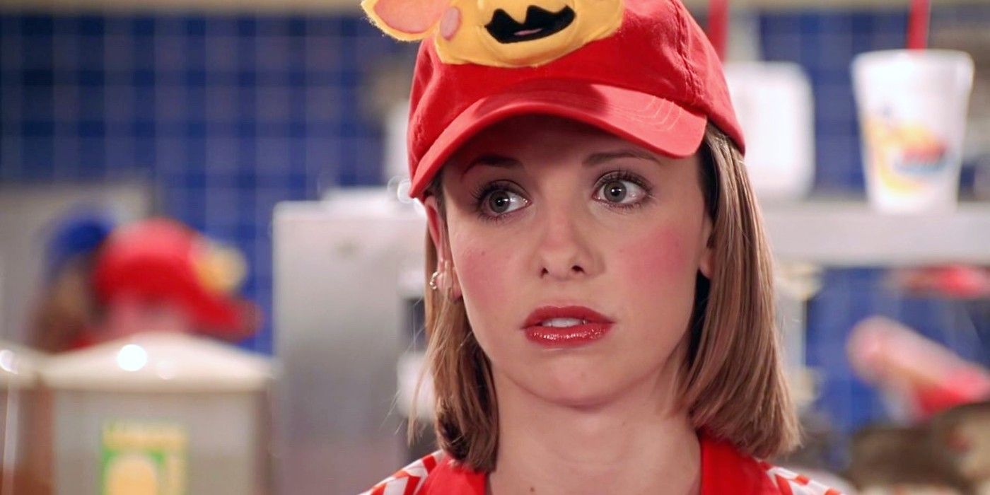 Buffy wearing the Double Meat Palace hat in Buffy the Vampire Slayer season 6 episode 12