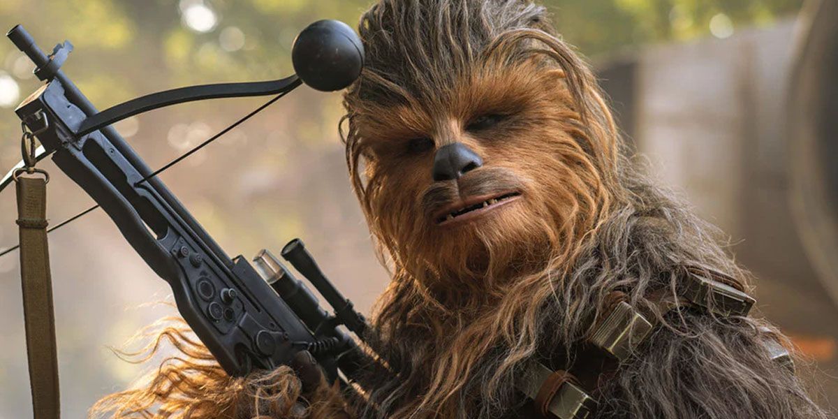 Chewbacca holds his crossbow