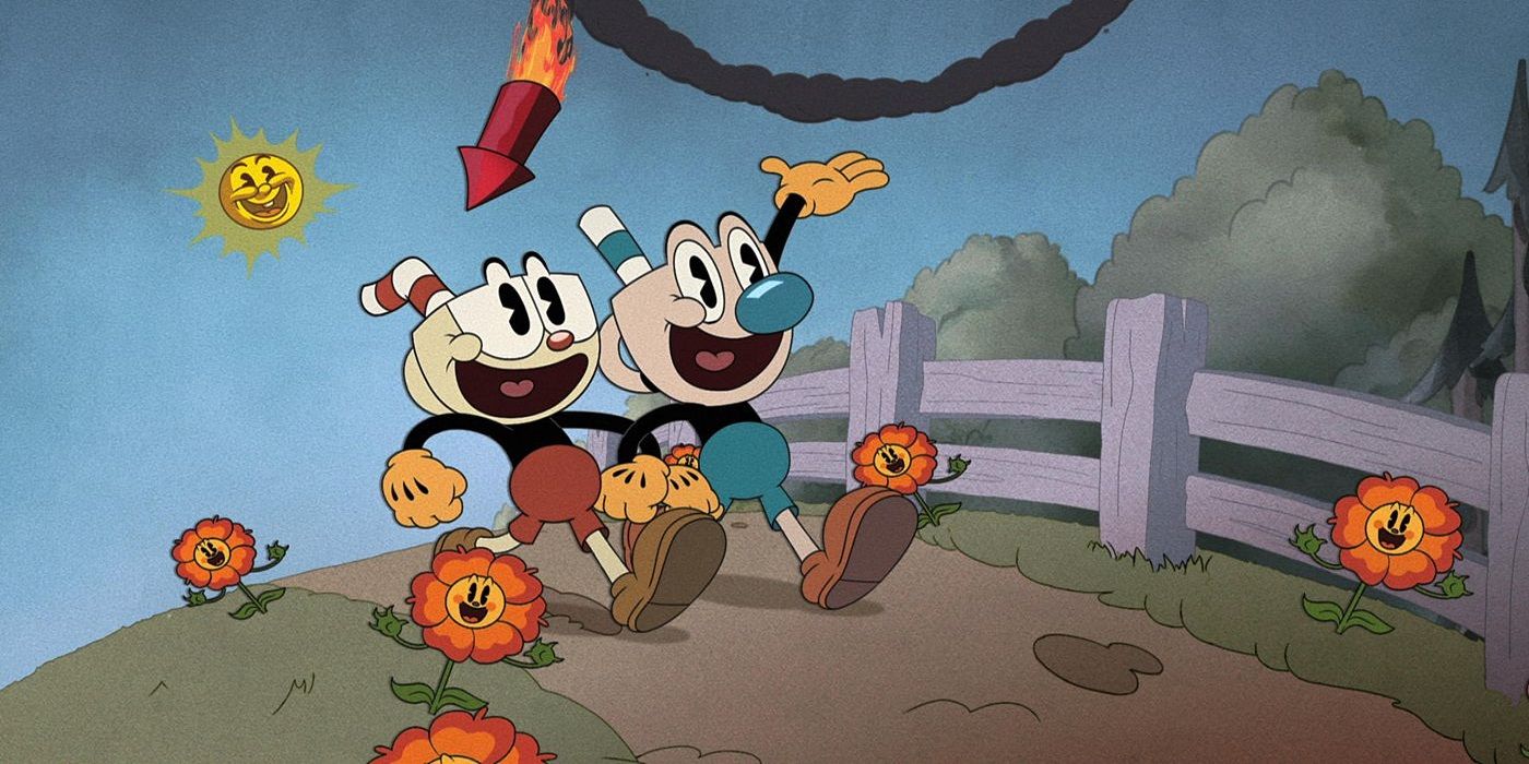 An image from the Cuphead Show opening.