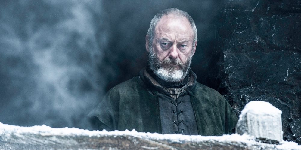 Davos Seaworth in Winterfell in Game of Thrones