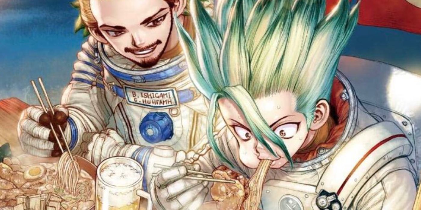 Image announcing the end of the Dr. Stone manga
