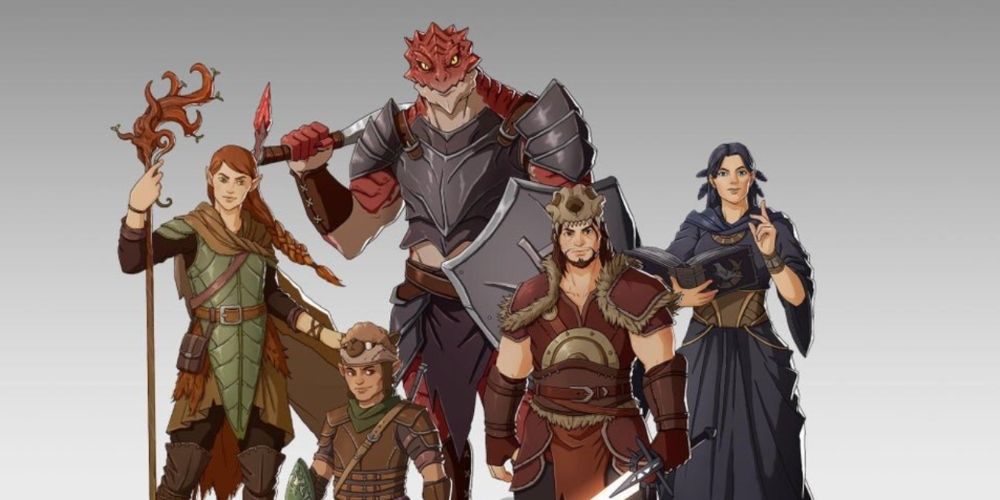 A party of various races and classes in Dungeons & Dragons