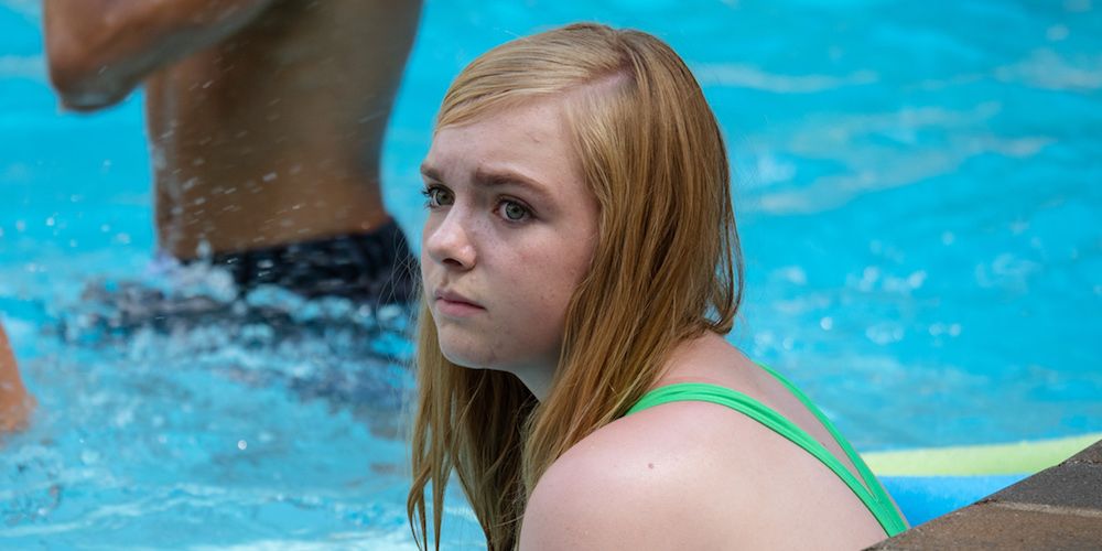 Elsie Fisher as Kayla in a pool in Eighth Grade