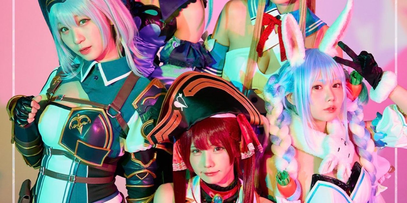 Enako and several other popular professional Cosplayers for a Hololive collaboration