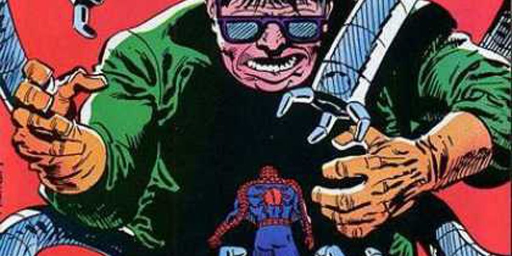 Doctor Octopus Looming Over Spider-Man