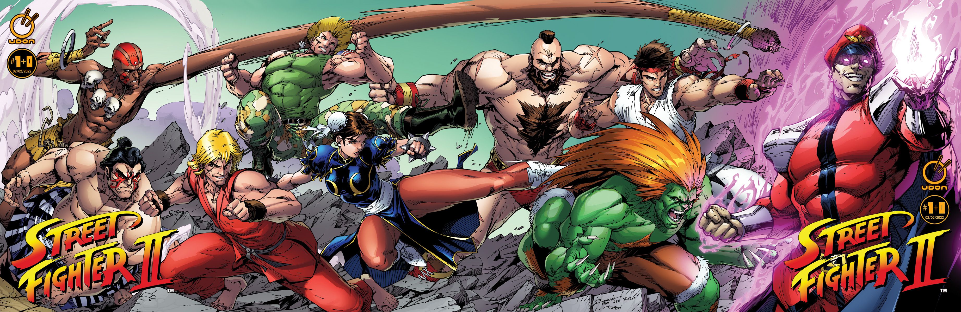 STREET FIGHTER II #1+0 cover homage to X-Men #1