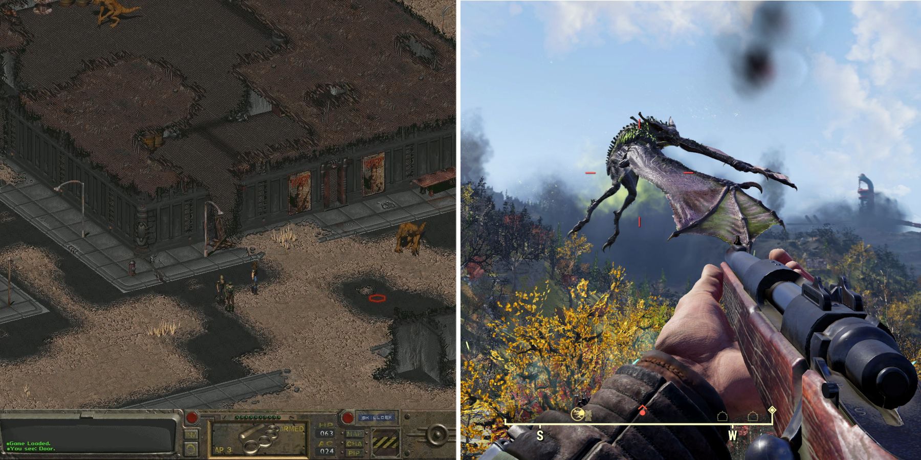 Exploring the world of Fallout 1 and 76