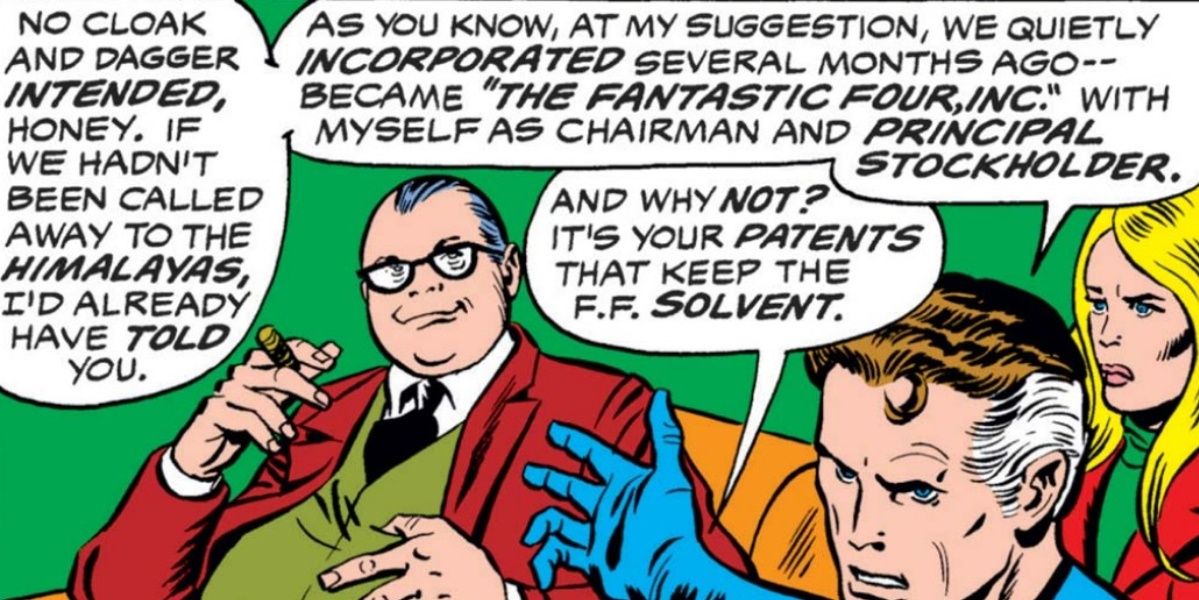 Reed as chairman and principal stockholder of Fantastic Four, Inc