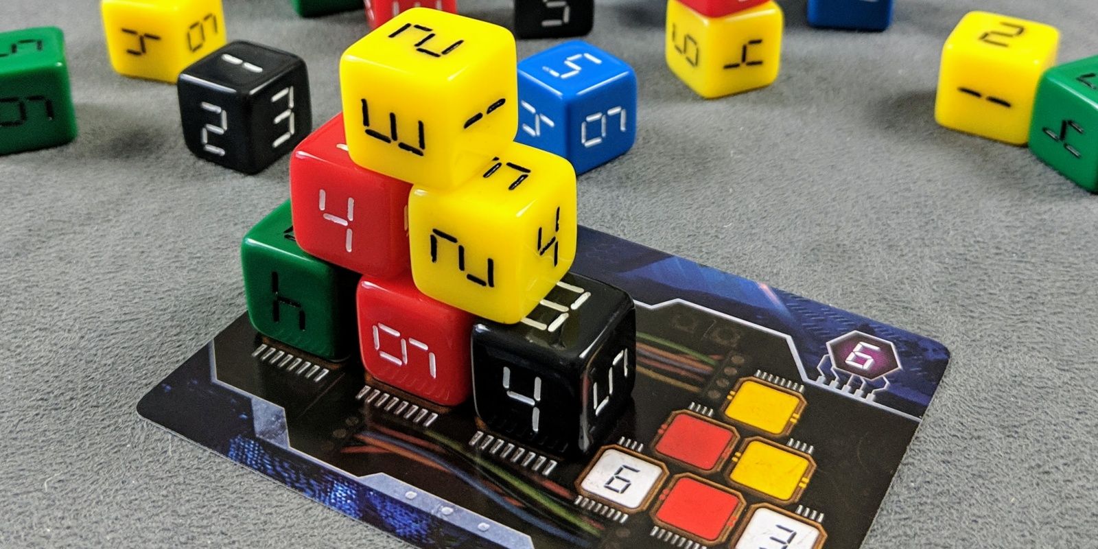 Fuse Board Game Being Played On The Table