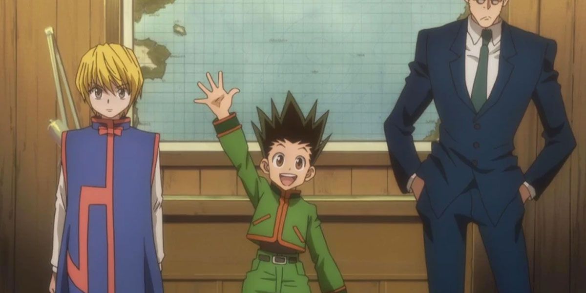 Gon Freecss no navio com Kurapika e Leorio, Hunter X Hunter