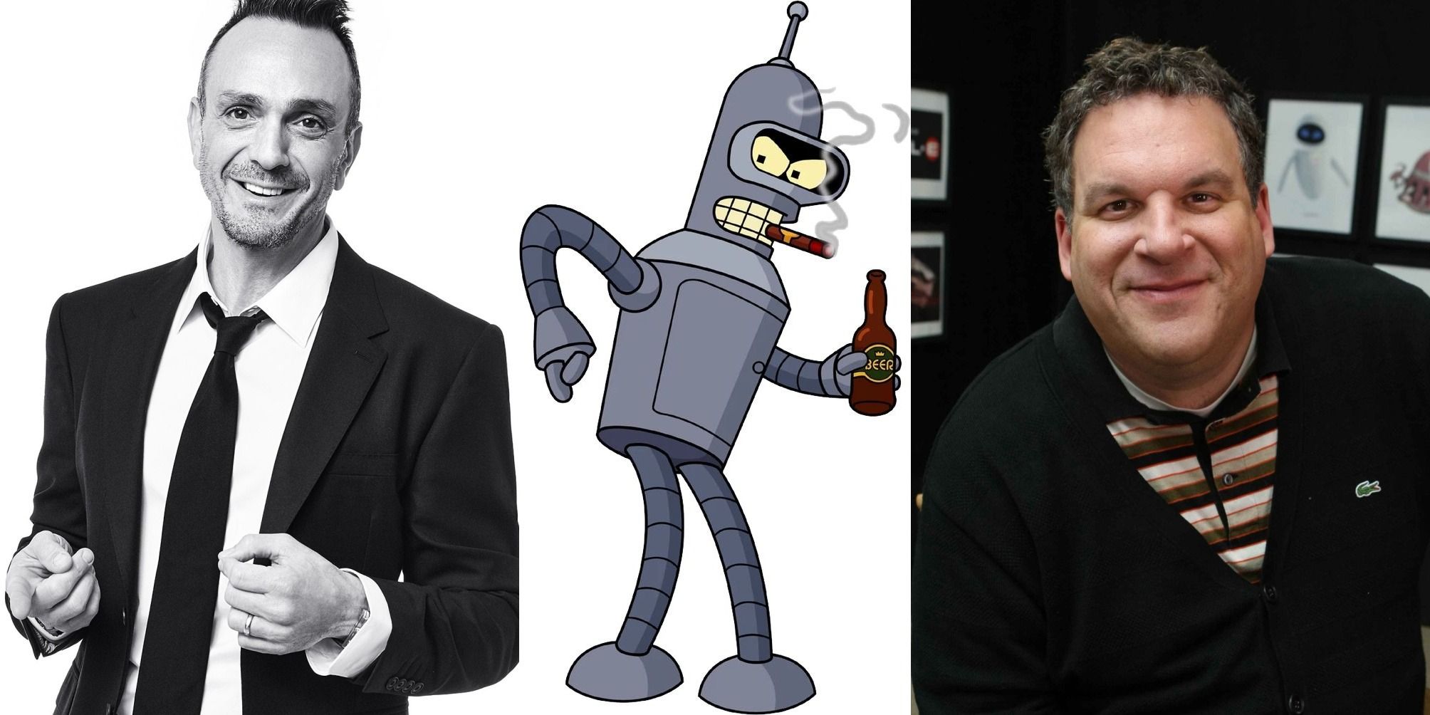 Hank Azaria, Bender from Futurama, and Jeff Garlin