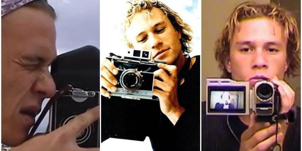 Heath Ledger Holding Cameras
