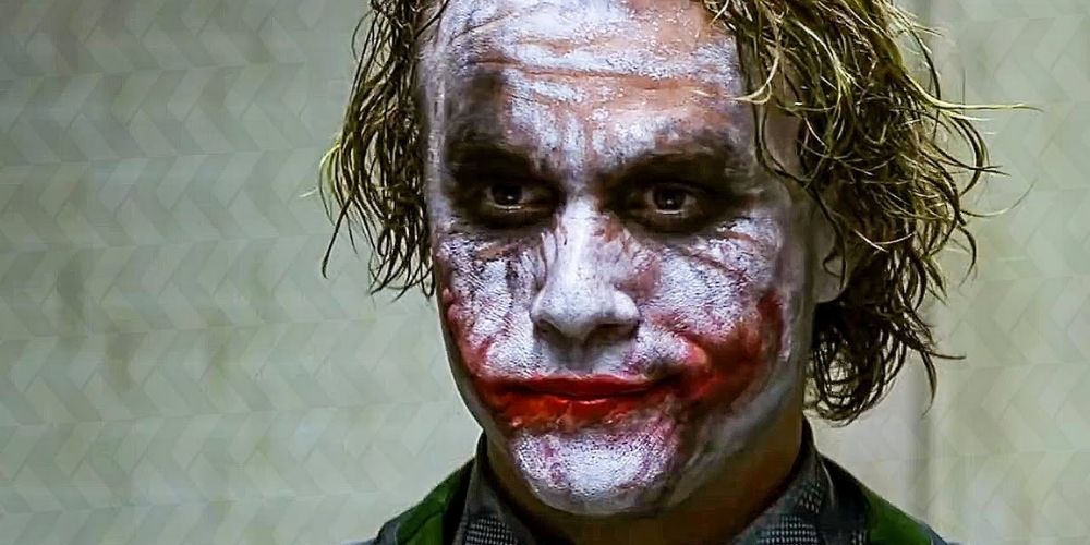 Heath Ledger Joker Messy Facepaint Interrogation