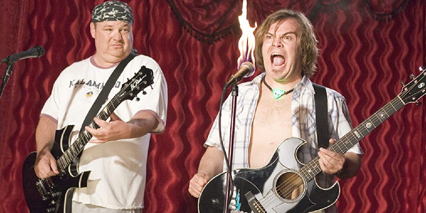 Jack burns the microphone on Tenacious D in The Pick Of Destiny