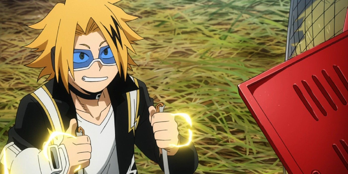 Kaminari Charges The Tractor In My Hero Academia Heroes Rising