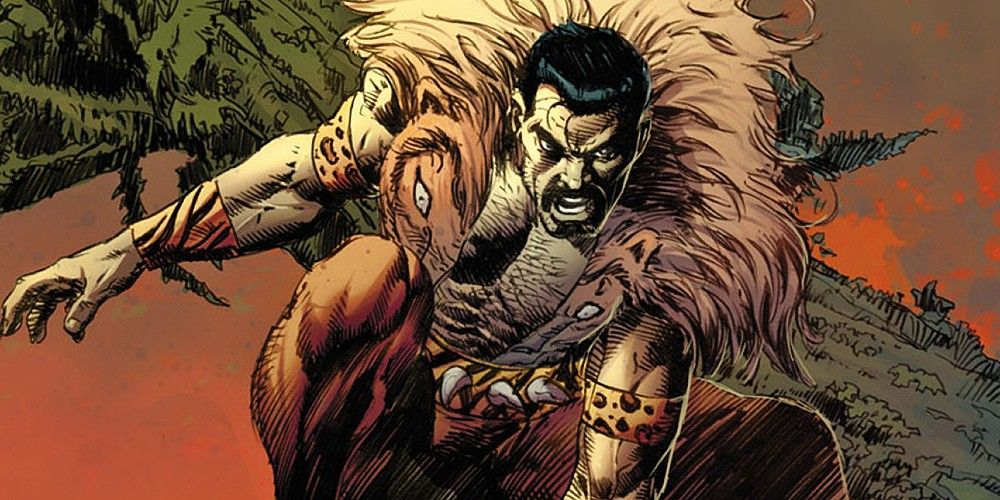Kraven the Hunter snarling in Marvel Comics