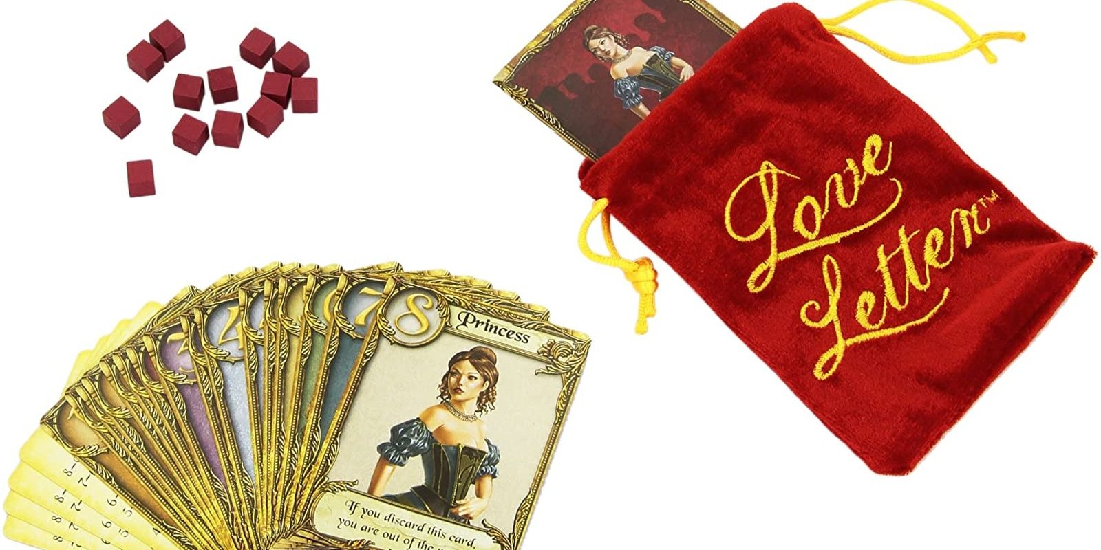 Love Letter Board Game Bag Cards And Components