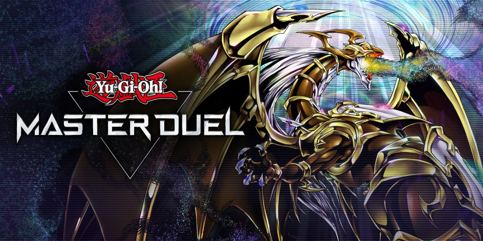 The Yu-Gi-Oh! Master Duel logo, featuring a golden dragon