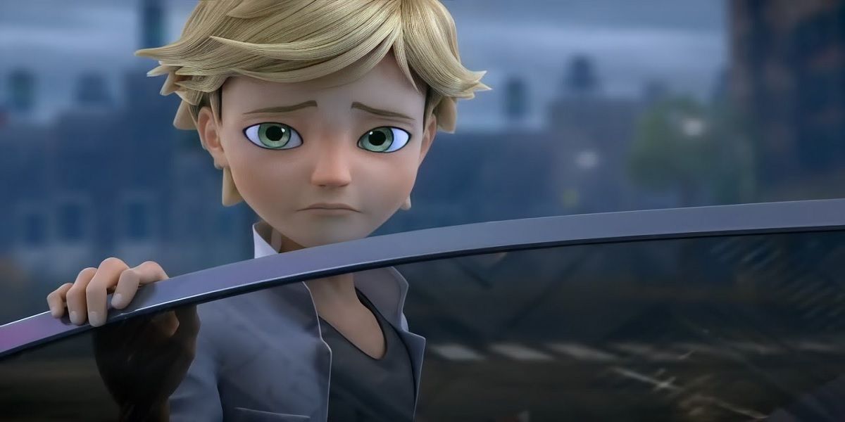 Adrien looking sad in Miraculous Ladybug