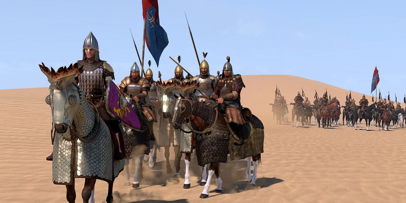 Unidades Calvárias no deserto, em Mount & Blade: BannerLord.